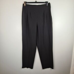 SAVION Women's Black High Waist Dress Pants Size 14 Pleated‎ Size Zip Workwear
